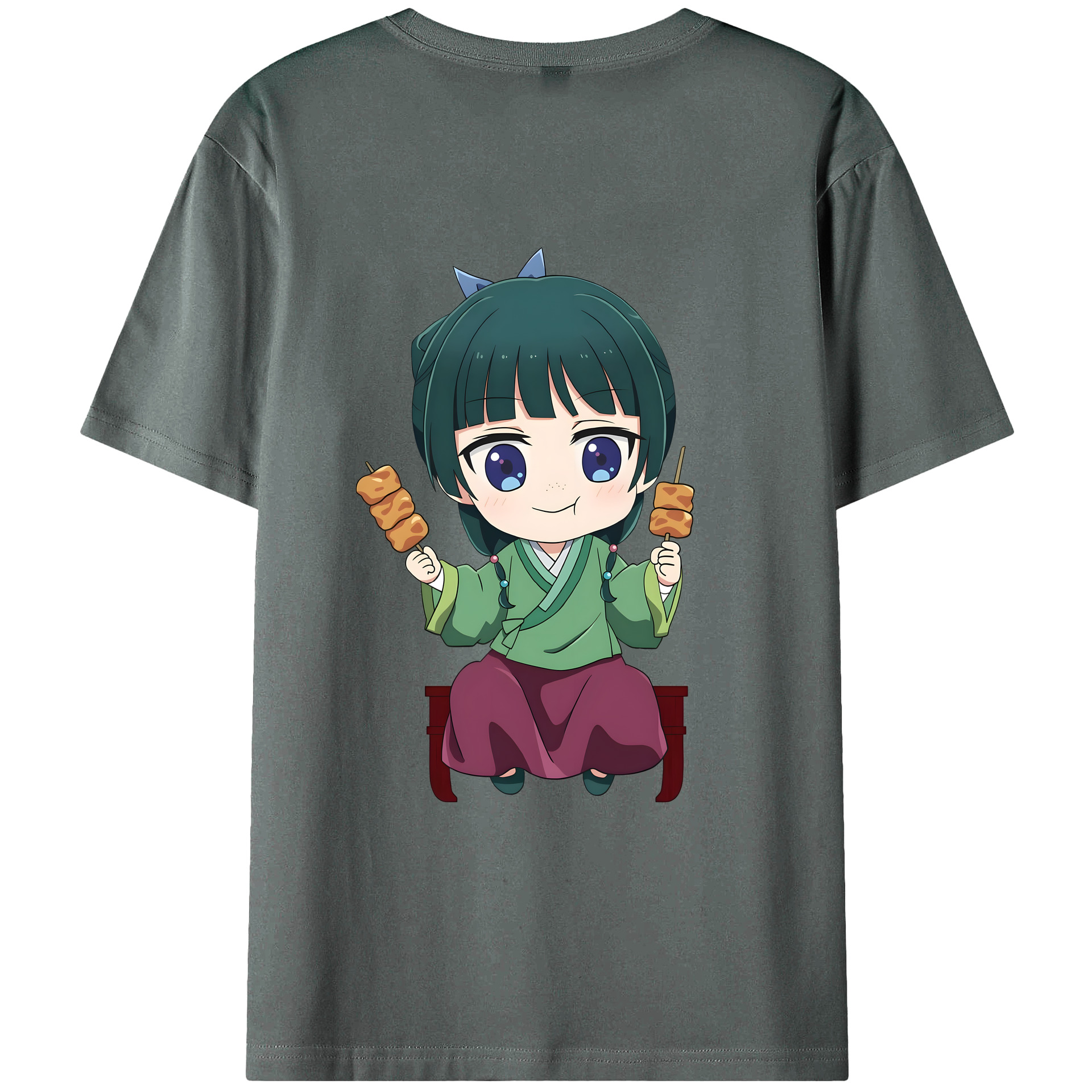 （画像用） 薬屋のひとりごと The Apothecary Diaries 綿100％ メンズ半袖Tシャツ（バックプリント） 通気性